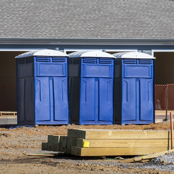 are there any restrictions on where i can place the portable restrooms during my rental period in Maplewood Park